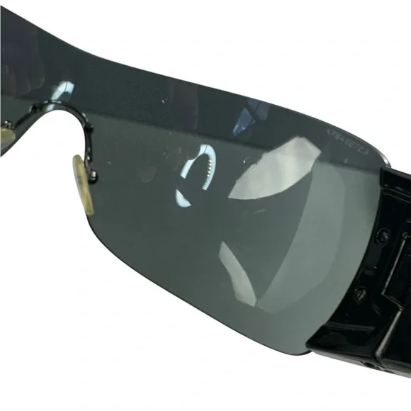 Prada SPS07H 1AB-1A1 Shield Sunglasses Black/Red - Picture 11 of 13